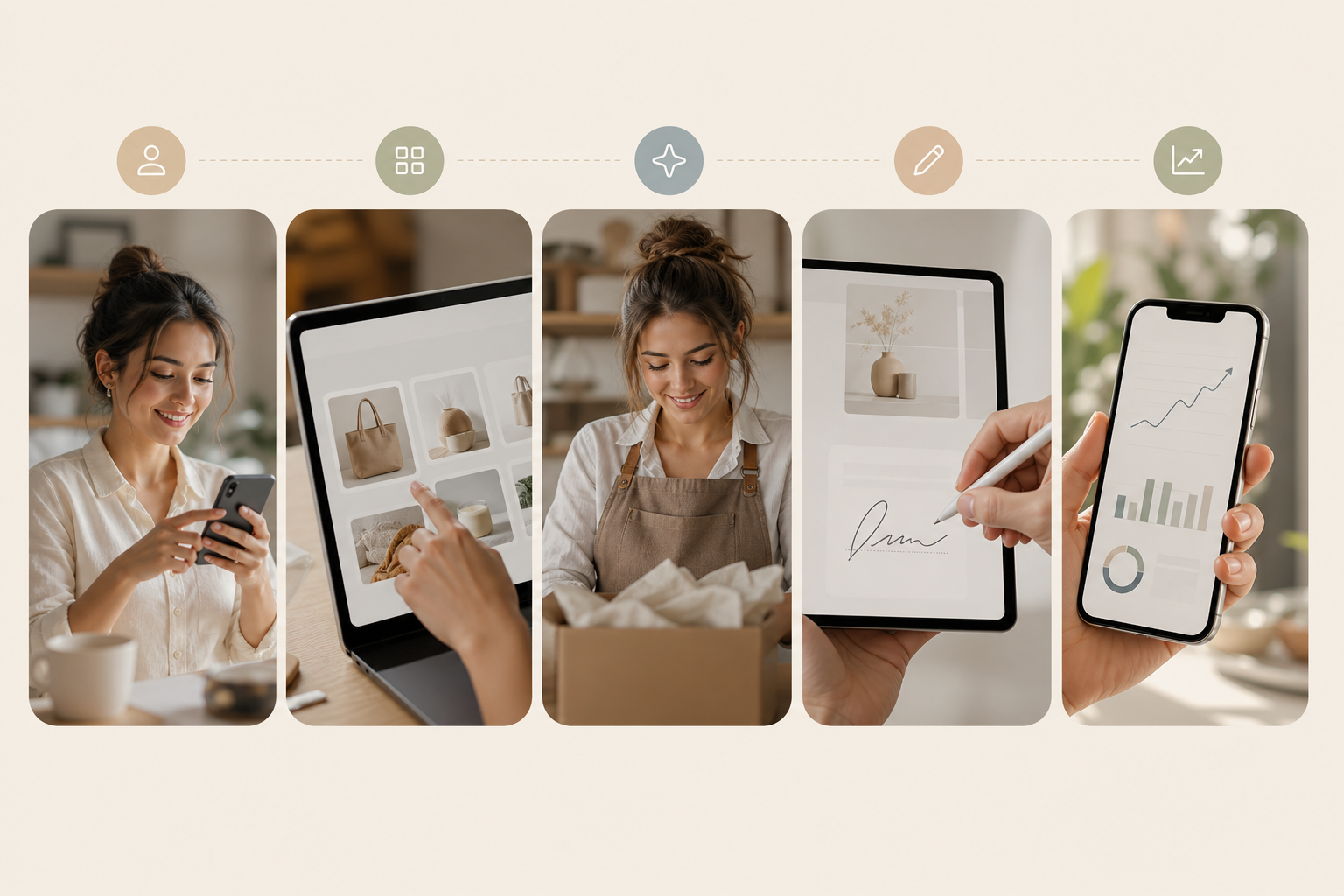 Step-by-step influencer campaign setup storyboard