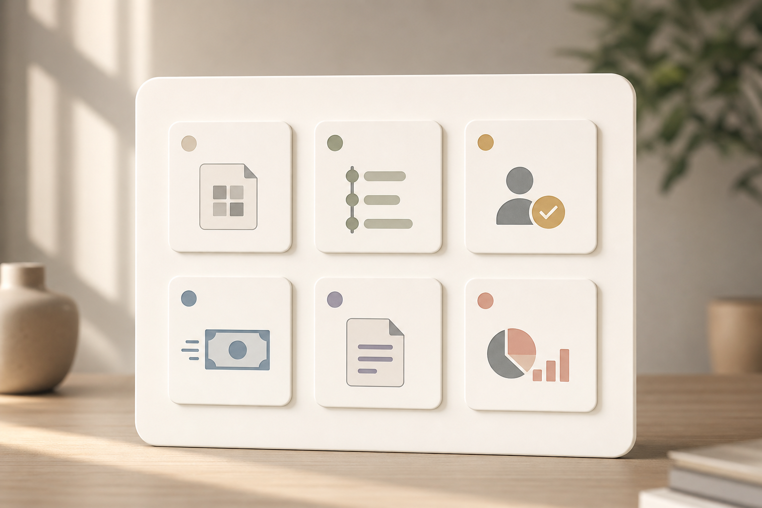 contract and payouts workflow steps storyboard